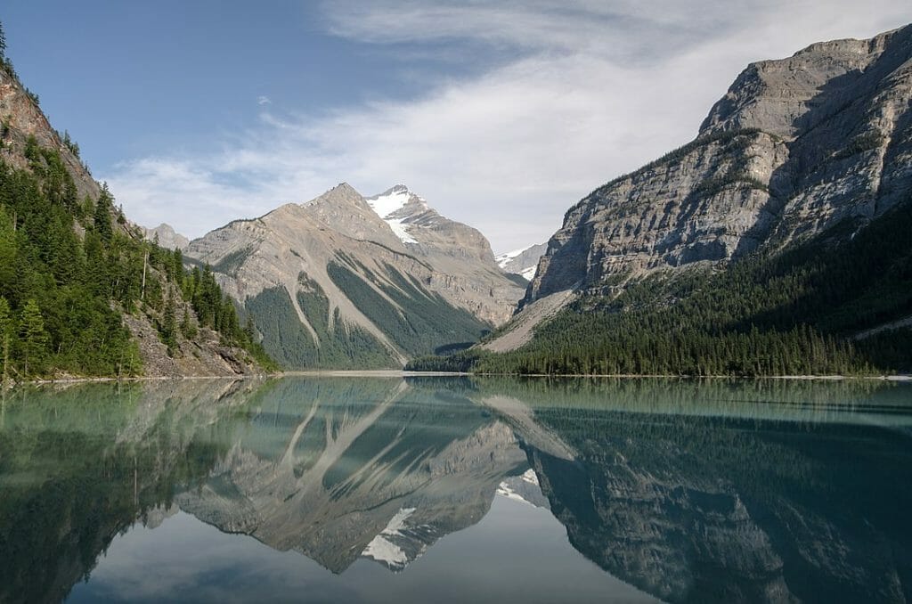 Kinney Lake and Mount Whitehorn near Mount Robson