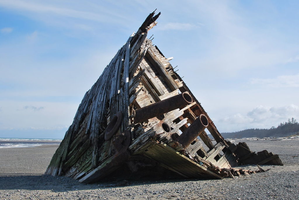 Pesuta Shipwreck at Naikoon Provincial Park